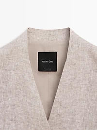 Double-breasted suit waistcoat