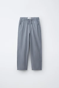 PANTALON DROIT EN POPELINE