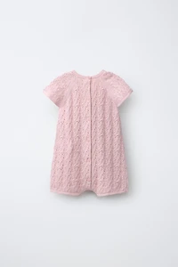 COMBI-SHORT EN MAILLE AJOURÉE