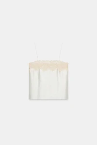 ZW COLLECTION LACE STRAP TOP