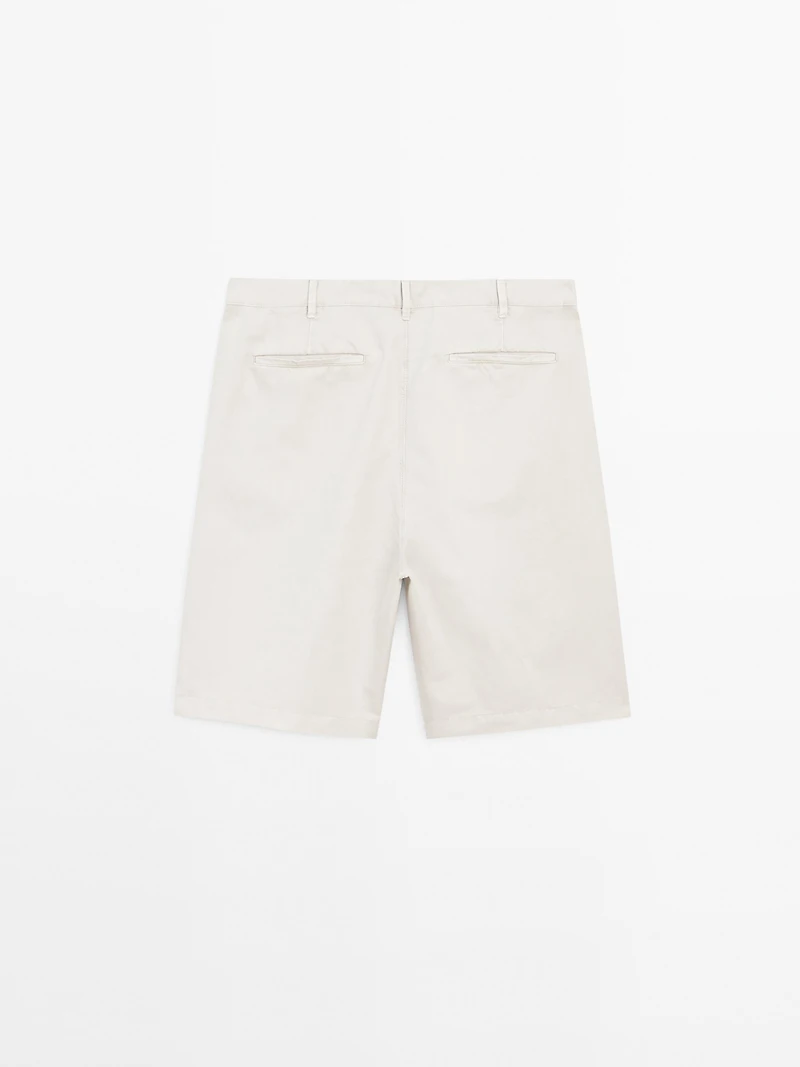 Bermuda léger lin mélangé