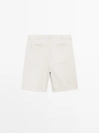 Bermuda léger lin mélangé