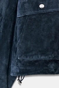 100% LEATHER BOMBER JACKET