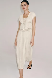 ROBE PLISSÉE DENTELLE ZW COLLECTION