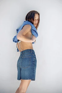 ZW COLLECTION HIGH-WAIST DENIM SHORTS