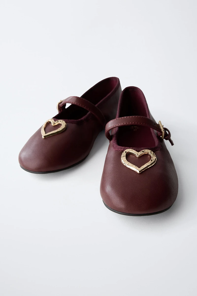 HEART BALLET FLATS