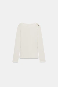 BUTTONED LONG SLEEVE TOP