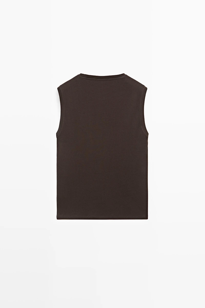 100% cotton sleeveless top