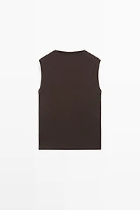 100% cotton sleeveless top