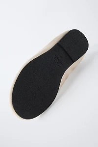 LACE-UP BALLET FLATS