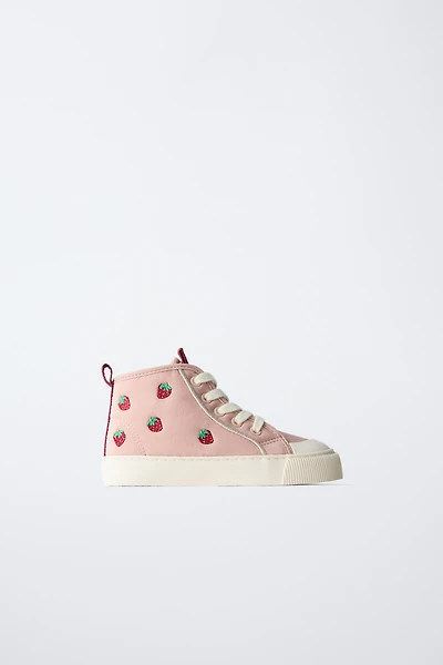 STRAWBERRY HIGH TOP SNEAKERS