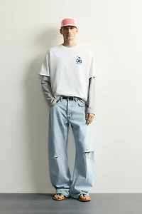 CONTRAST GRAPHIC RELAXED FIT T-SHIRT