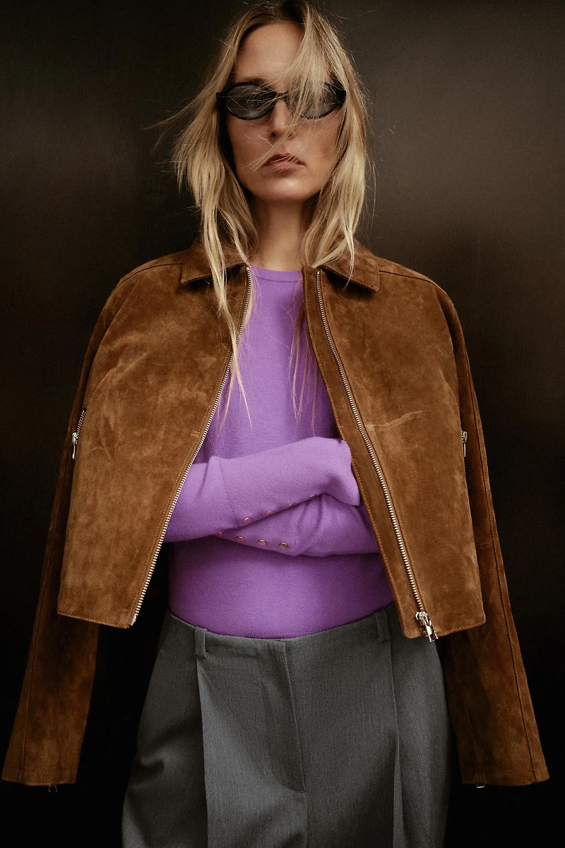 BASIC PLAIN KNIT SWEATER