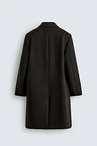 DOUBLE-BREASTED WOOL COAT
