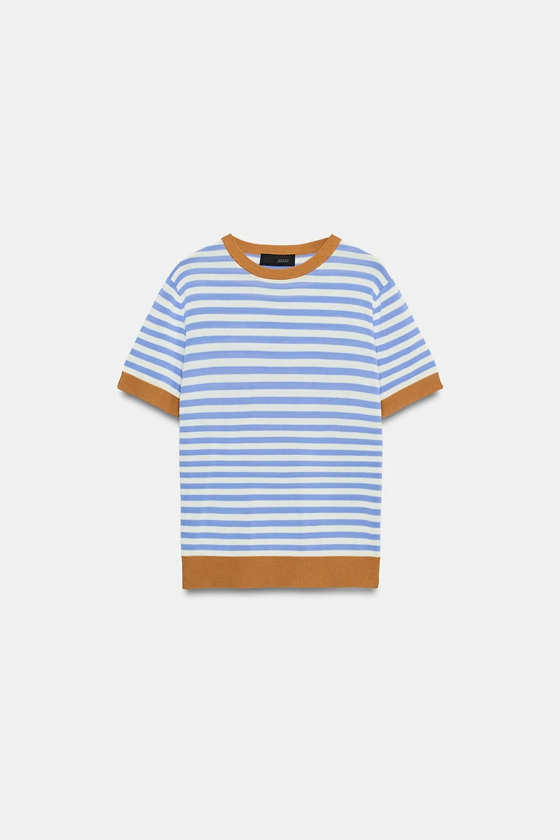 STRIPED KNIT TOP