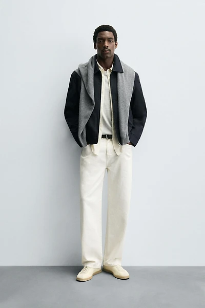 COTTON CROPPED FIT JACKET