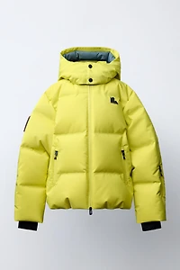DOWN JACKET WITH REMOVABLE HOODIE, WATER RESISTANT AND WINDPROOF RECCO® SYSTEM SKI COLLECTION