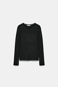 TULLE TRIM T-SHIRT