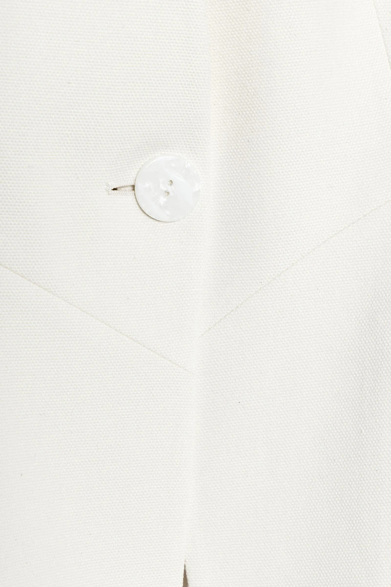 FITTED BLAZER WITH SHOULDER PADS