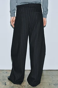 ZW COLLECTION WOOL PINSTRIPE PANTS