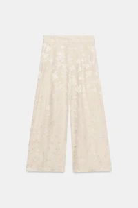 ZW COLLECTION JACQUARD LINEN PANTS