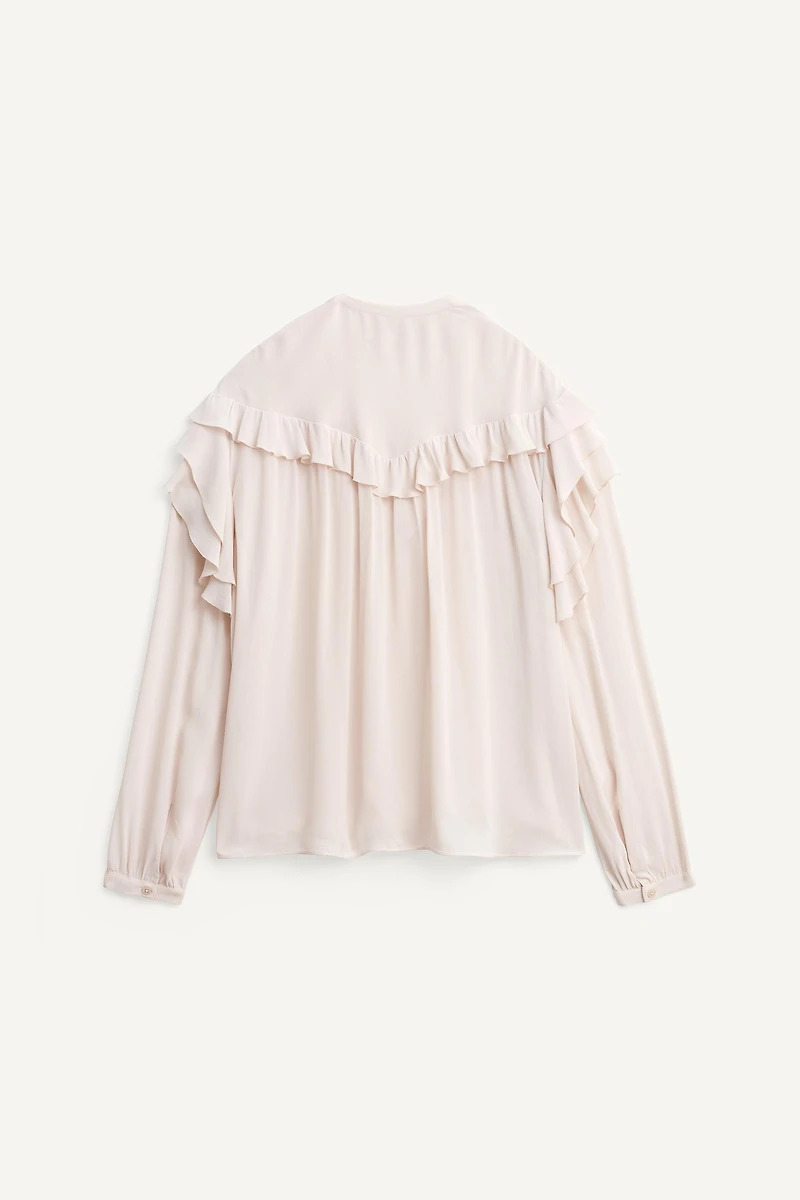 TIED RUFFLED BLOUSE LIMITED EDITION