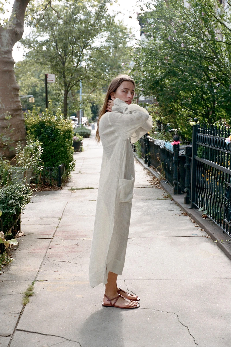 100% LINEN TUNIC DRESS