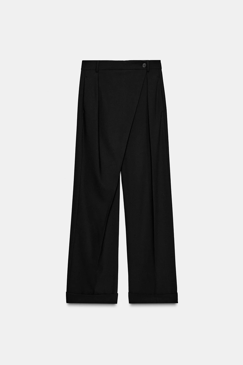 ASYMMETRIC WAIST PANTS ZW COLLECTION