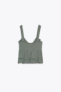 RUFFLED BOW TOP