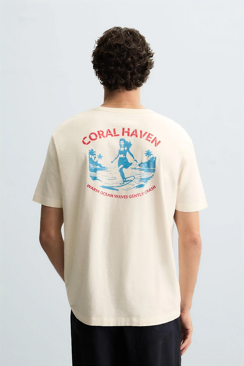 T-SHIRT GRAPHIQUES CONTRASTE