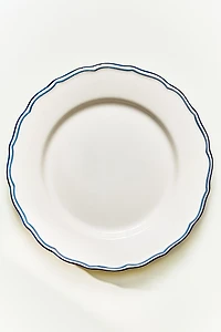 WAVY EARTHENWARE DINNER PLATE