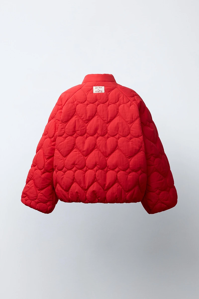 HEARTS PUFFER JACKET