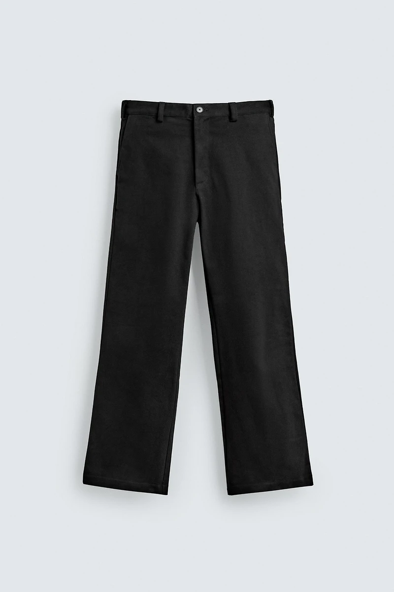 FLARE FIT TWILL PANTS