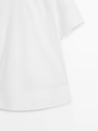 100% cotton short poplin dress