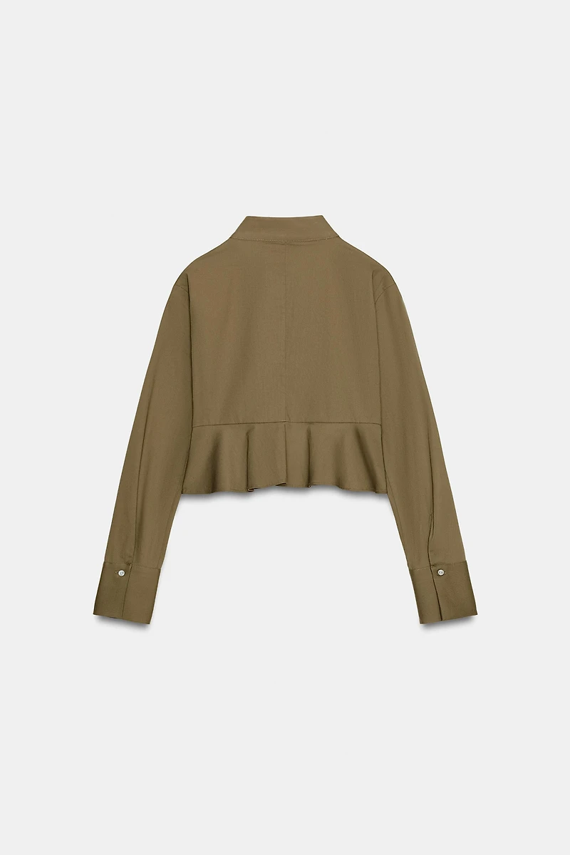 BUTTON POPLIN SHIRT