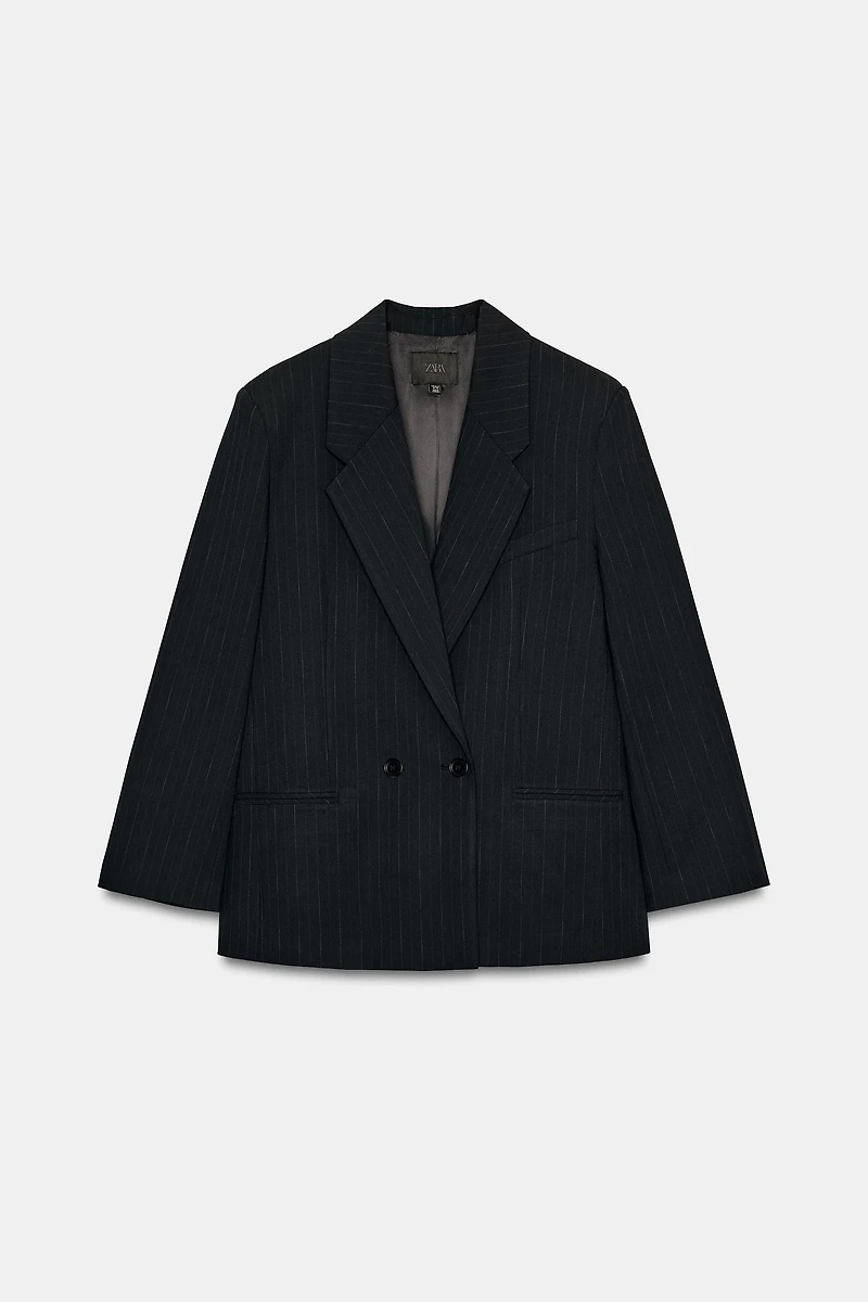 OVERSIZED PINSTRIPE BLAZER