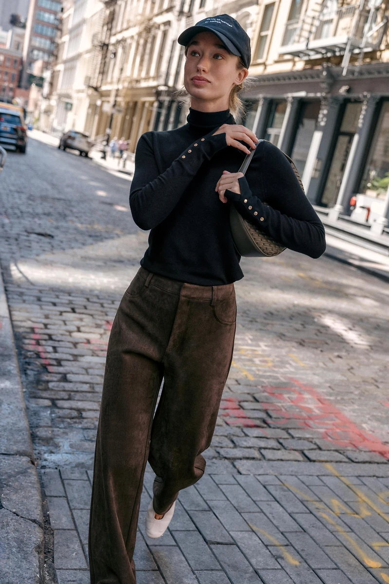 BASIC HIGH NECK KNIT SWEATER