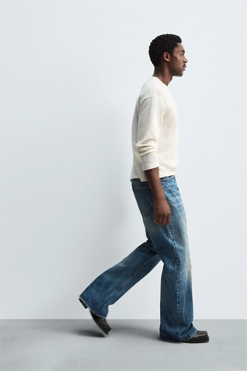 WIDE FLARE FIT JEANS