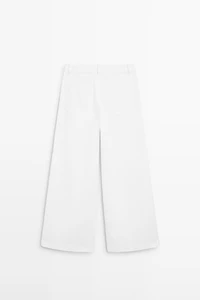 High-waist palazzo jeans
