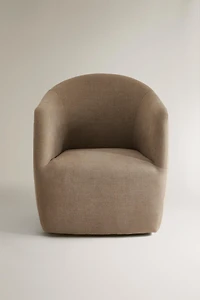 LINEN ACCENT CHAIR