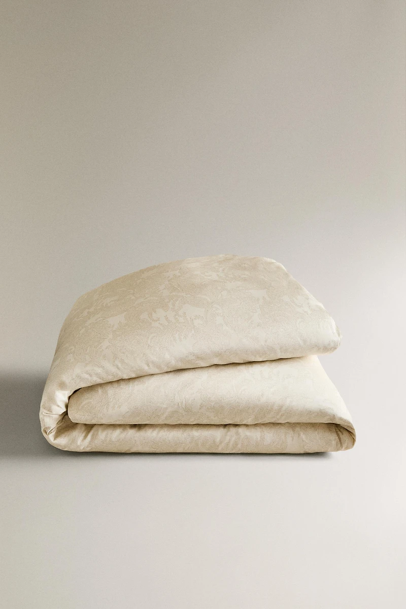 PAISLEY PRINT SATEEN DUVET COVER