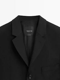 Blazer trois boutons 100 % laine