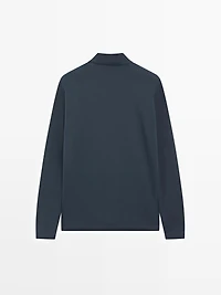 Polo à manches longues et bords-côtes