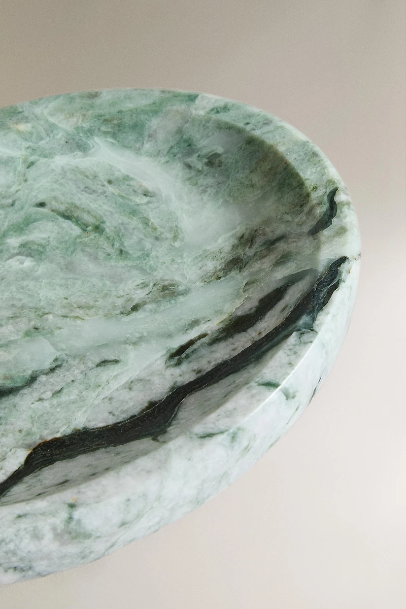 GREEN MARBLE SOAP DISH