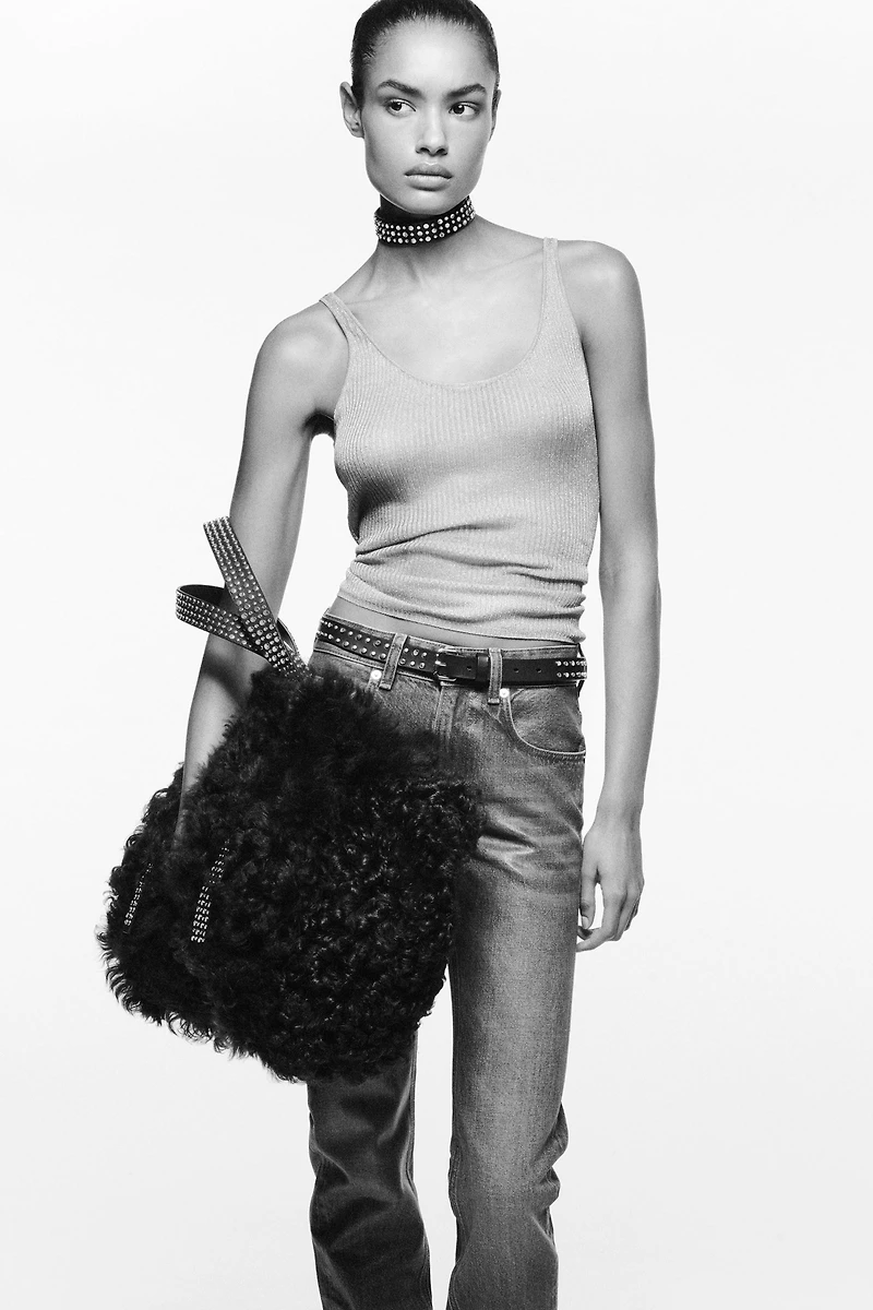 LUDOVIC DE SAINT SERNIN x ZARA LEATHER SHOPPER BAG