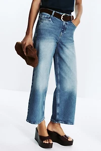 Z.10 HIGH-WAISTED BELTED CULOTTE JEANS