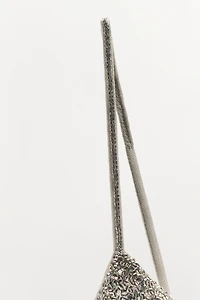 EMBOSSED BEADED BRA