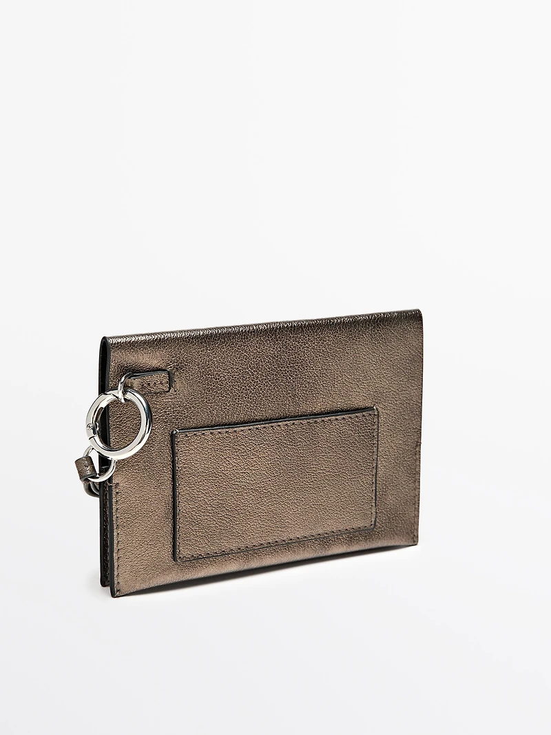 Nappa leather passport holder