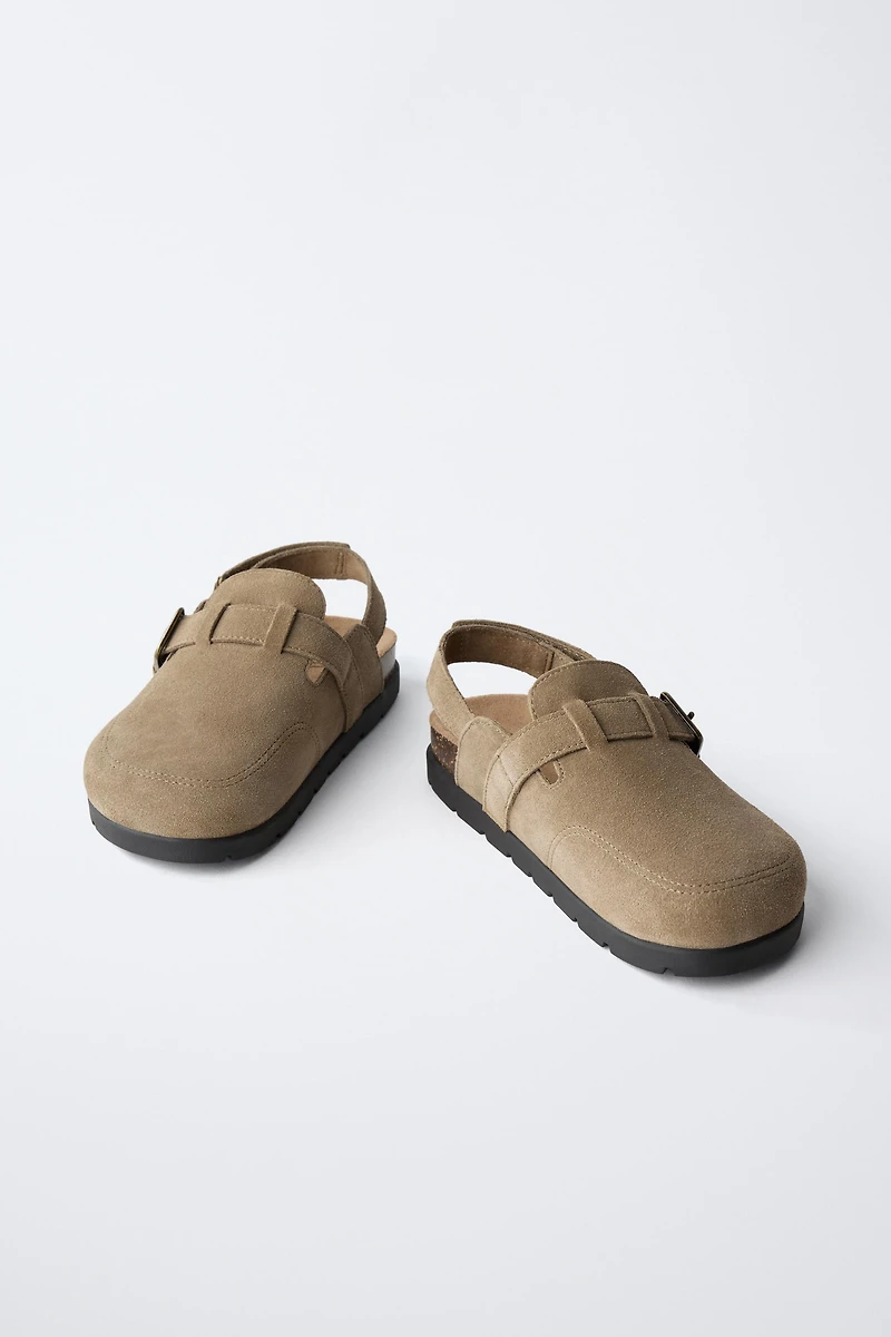 STORIESZ - SPLIT LEATHER CLOGS