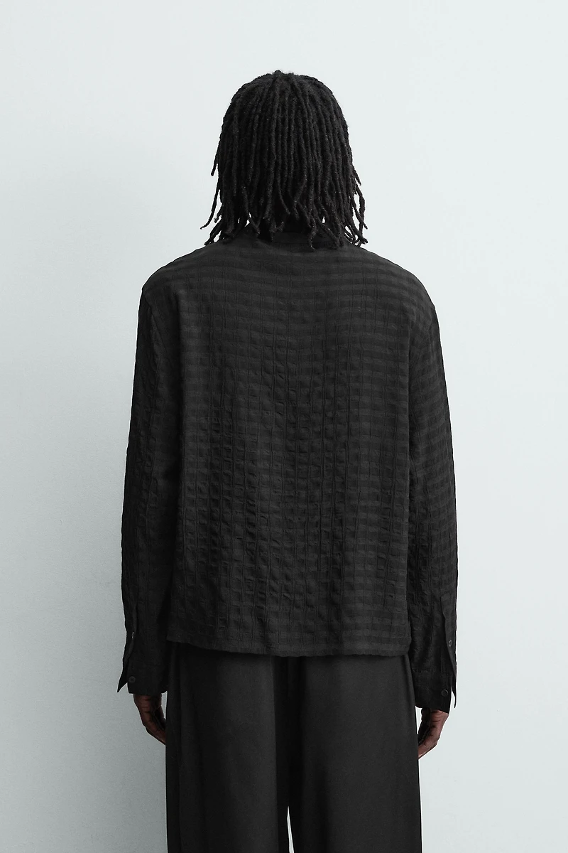 FLUID TEXTURED POLO SHIRT